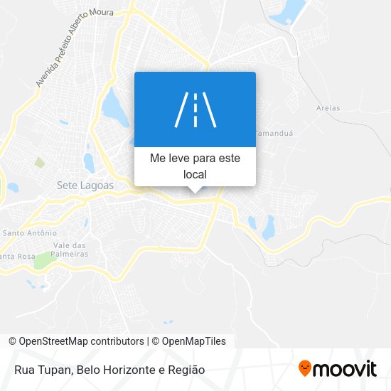 Rua Tupan mapa