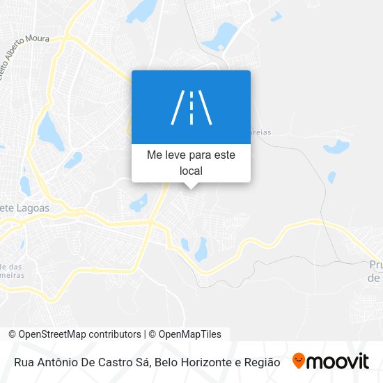 Rua Antônio De Castro Sá mapa