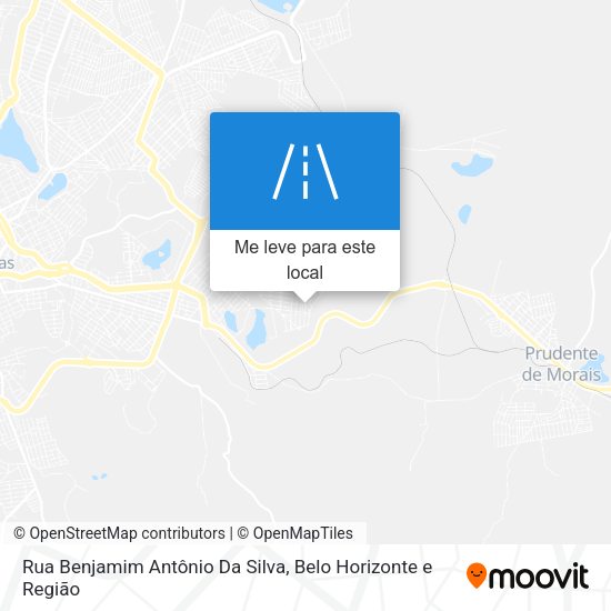 Rua Benjamim Antônio Da Silva mapa
