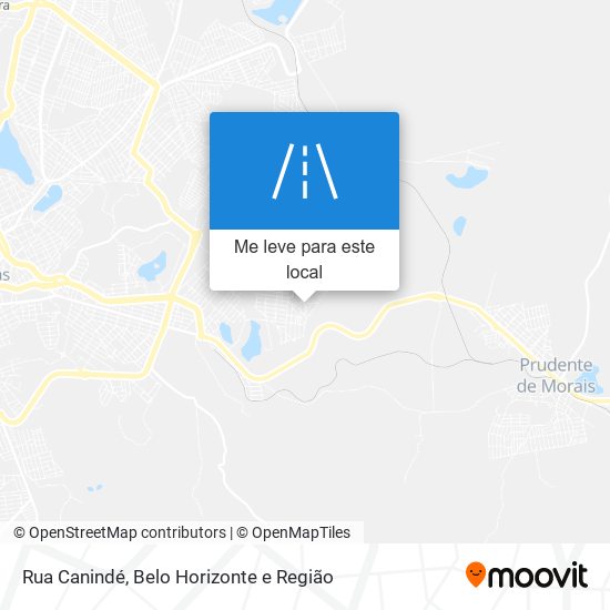 Rua Canindé mapa