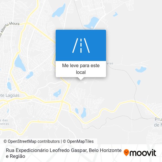 Rua Expedicionário Leofredo Gaspar mapa