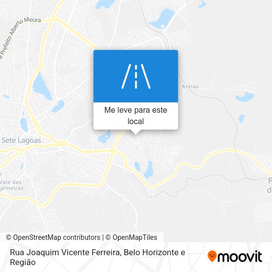 Rua Joaquim Vicente Ferreira mapa