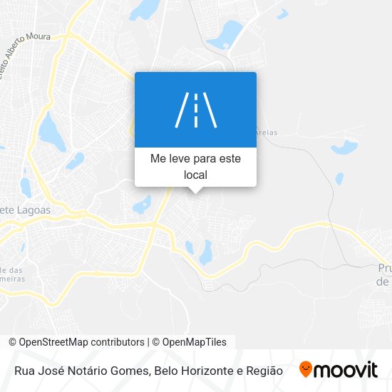 Rua José Notário Gomes mapa