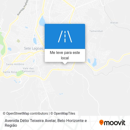 Avenida Délio Teixeira Avelar mapa