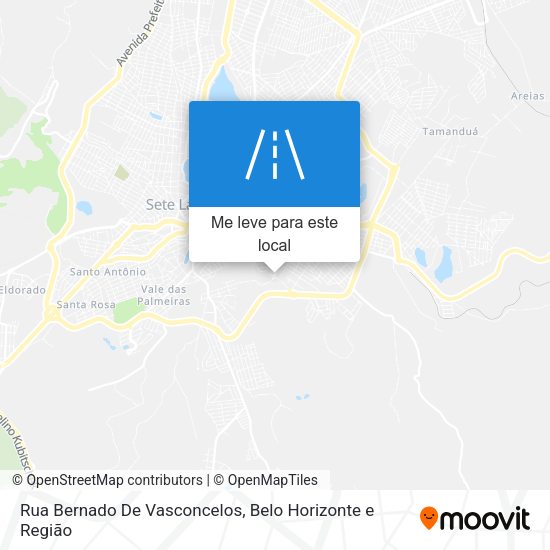 Rua Bernado De Vasconcelos mapa