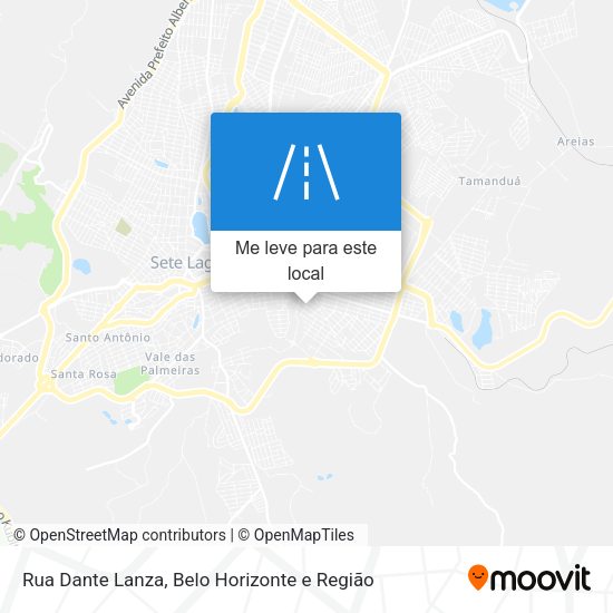 Rua Dante Lanza mapa