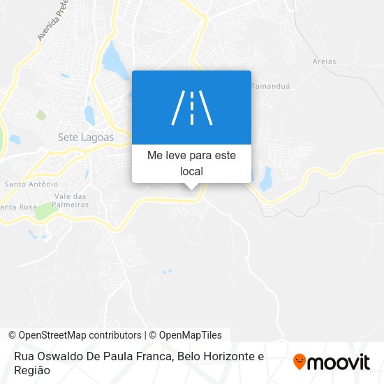 Rua Oswaldo De Paula Franca mapa