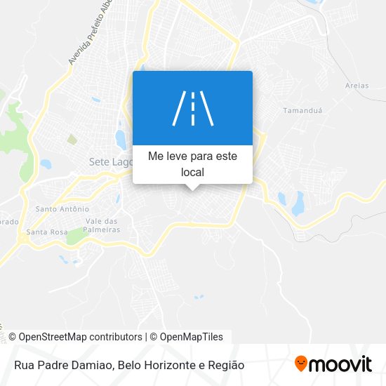 Rua Padre Damiao mapa