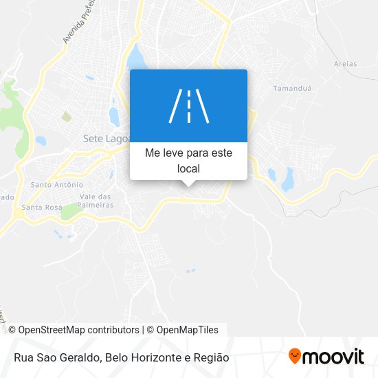 Rua Sao Geraldo mapa