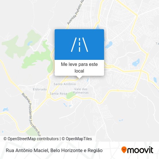 Rua Antônio Maciel mapa