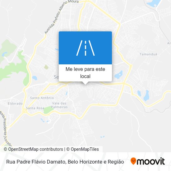 Rua Padre Flávio Damato mapa