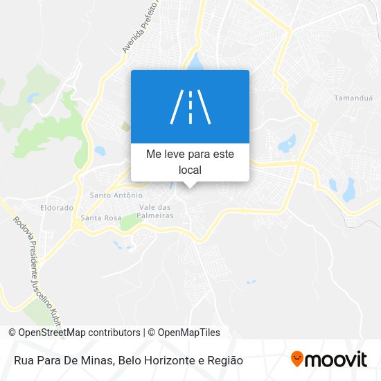 Rua Para De Minas mapa
