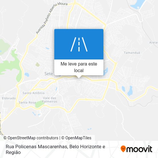 Rua Policenas Mascarenhas mapa