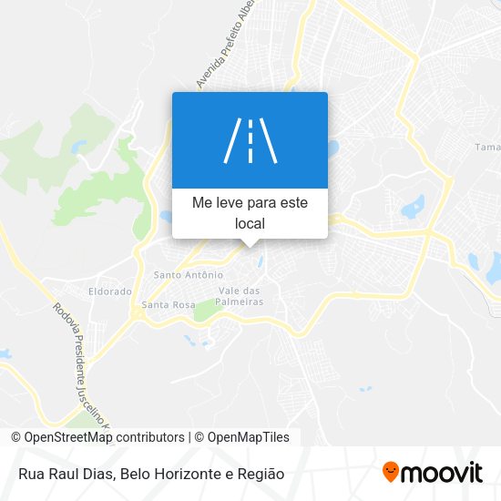 Rua Raul Dias mapa