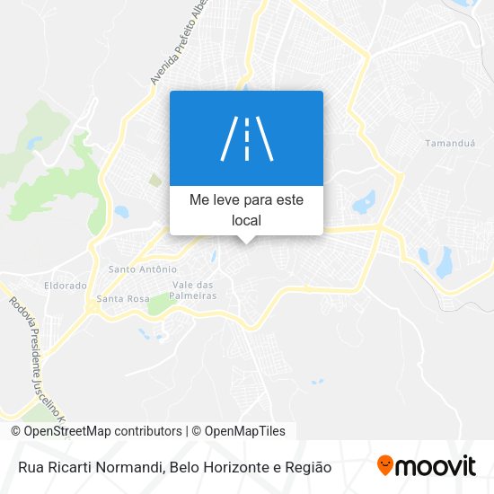 Rua Ricarti Normandi mapa