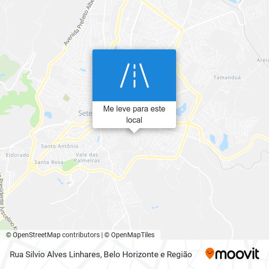 Rua Silvio Alves Linhares mapa