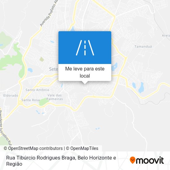 Rua Tibúrcio Rodrigues Braga mapa
