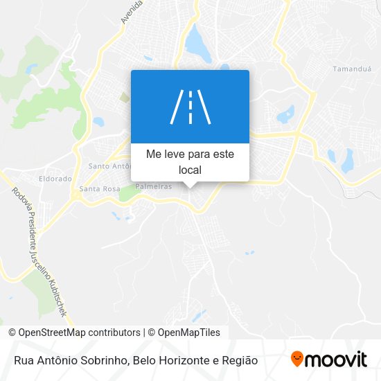 Rua Antônio Sobrinho mapa