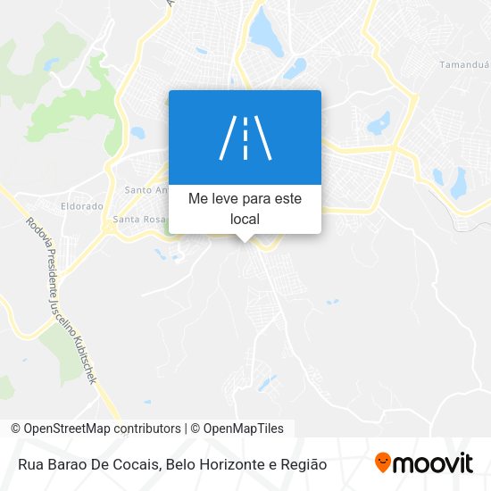 Rua Barao De Cocais mapa