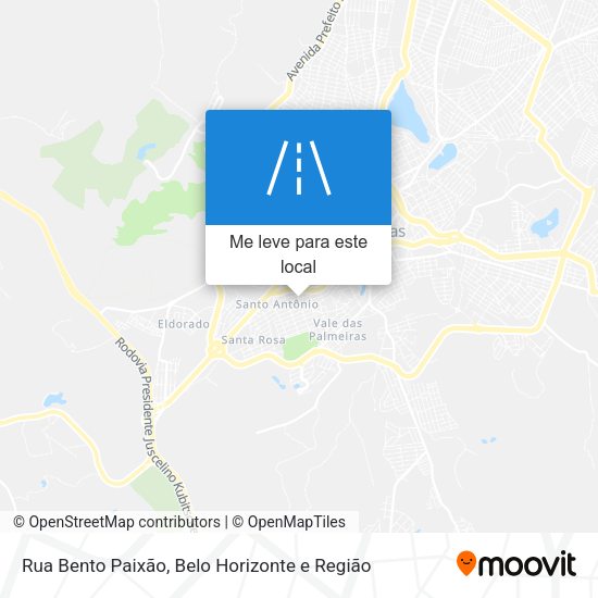 Rua Bento Paixão mapa