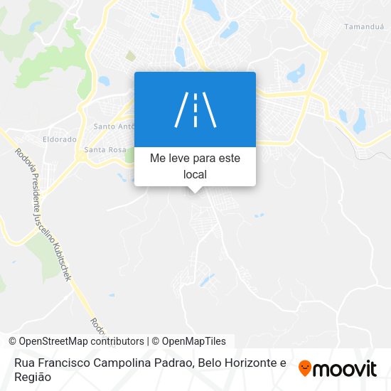 Rua Francisco Campolina Padrao mapa