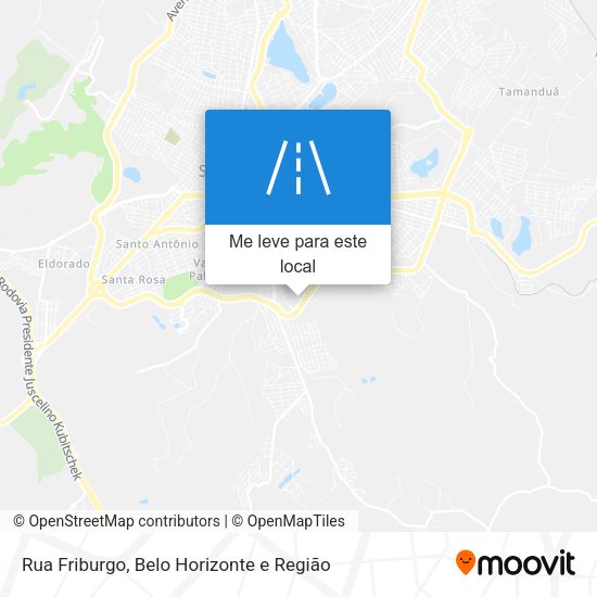 Rua Friburgo mapa