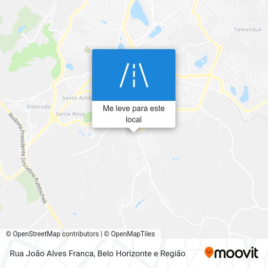 Rua João Alves Franca mapa