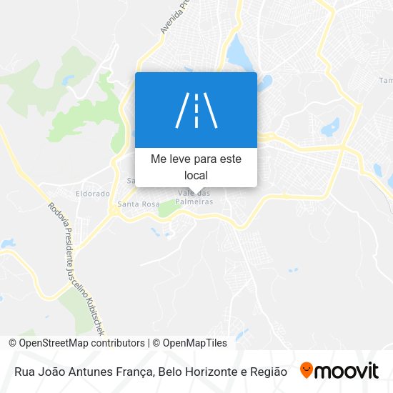 Rua João Antunes França mapa