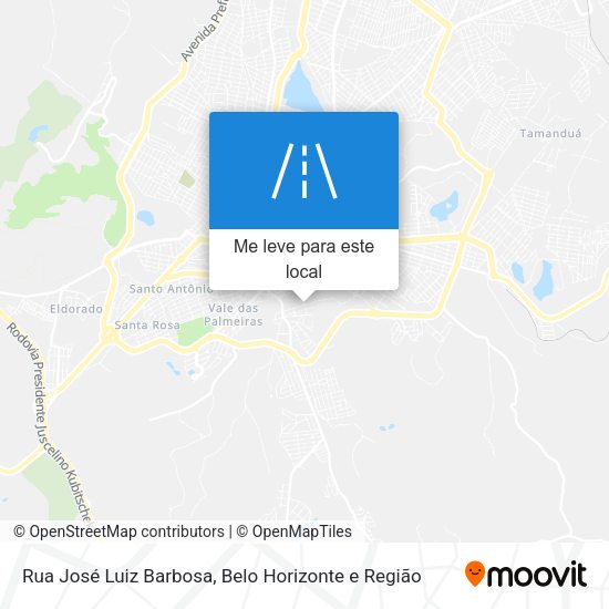 Rua José Luiz Barbosa mapa