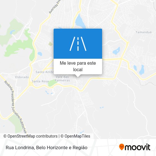 Rua Londrina mapa