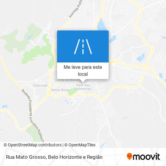 Rua Mato Grosso mapa