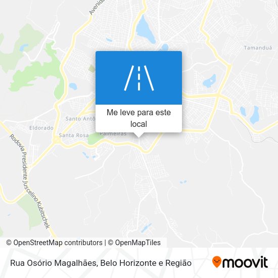 Rua Osório Magalhães mapa