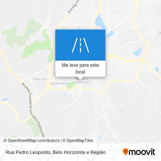 Rua Pedro Leopoldo mapa