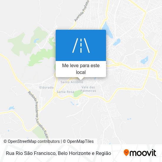 Rua Rio São Francisco mapa