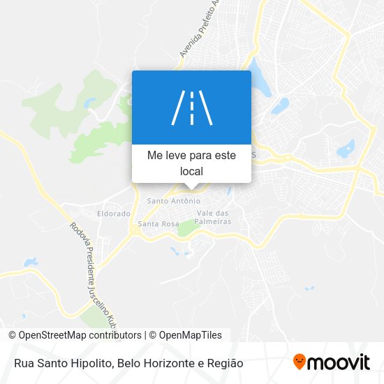 Rua Santo Hipolito mapa