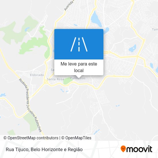 Rua Tijuco mapa