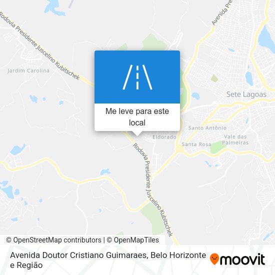 Avenida Doutor Cristiano Guimaraes mapa