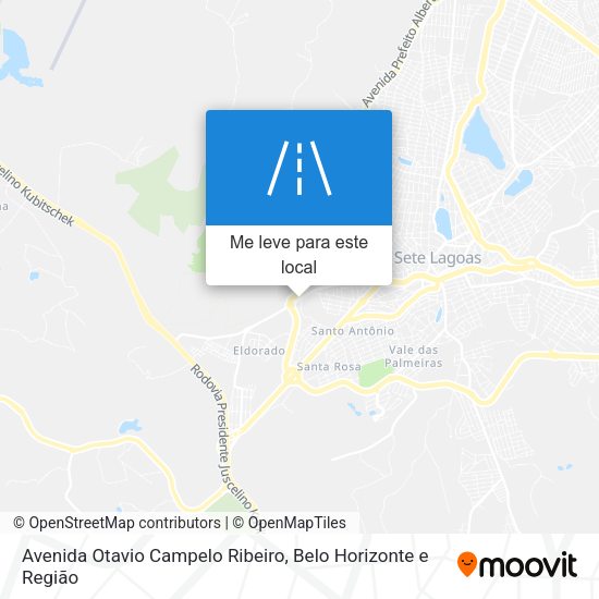 Avenida Otavio Campelo Ribeiro mapa