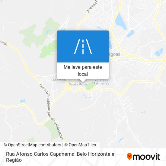 Rua Afonso Carlos Capanema mapa