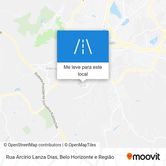 Rua Arcirio Lanza Dias mapa