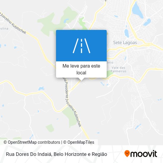 Rua Dores Do Indaiá mapa