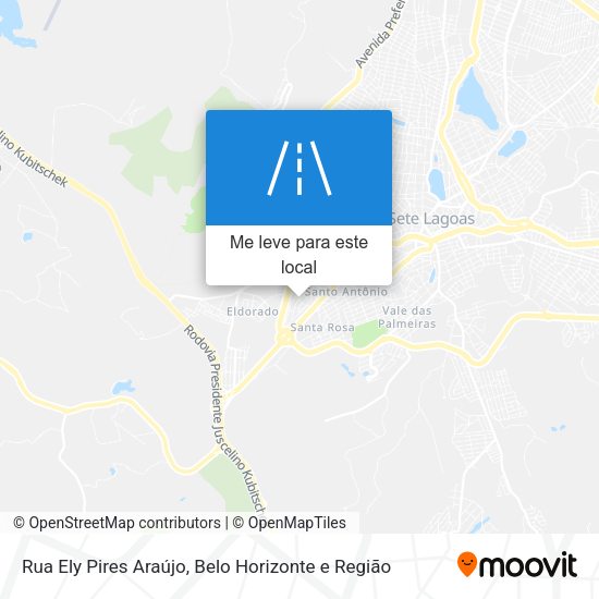 Rua Ely Pires Araújo mapa