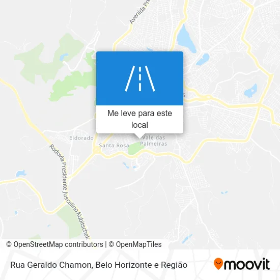 Rua Geraldo Chamon mapa