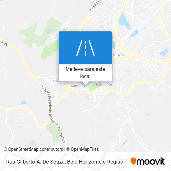 Rua Gilberto A. De Souza mapa