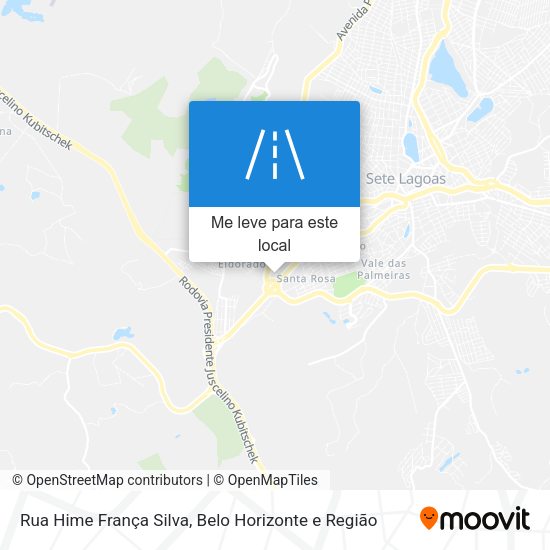 Rua Hime França Silva mapa