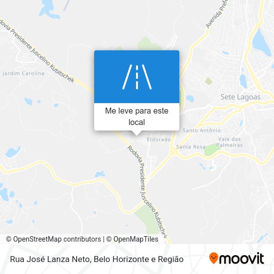 Rua José Lanza Neto mapa