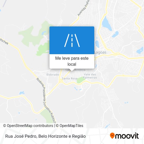 Rua José Pedro mapa