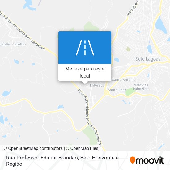 Rua Professor Edimar Brandao mapa