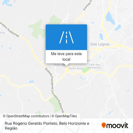 Rua Rogério Geraldo Pontelo mapa