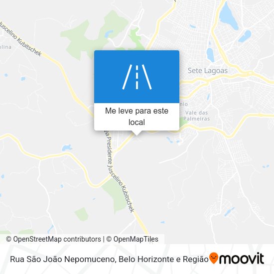 Rua São João Nepomuceno mapa